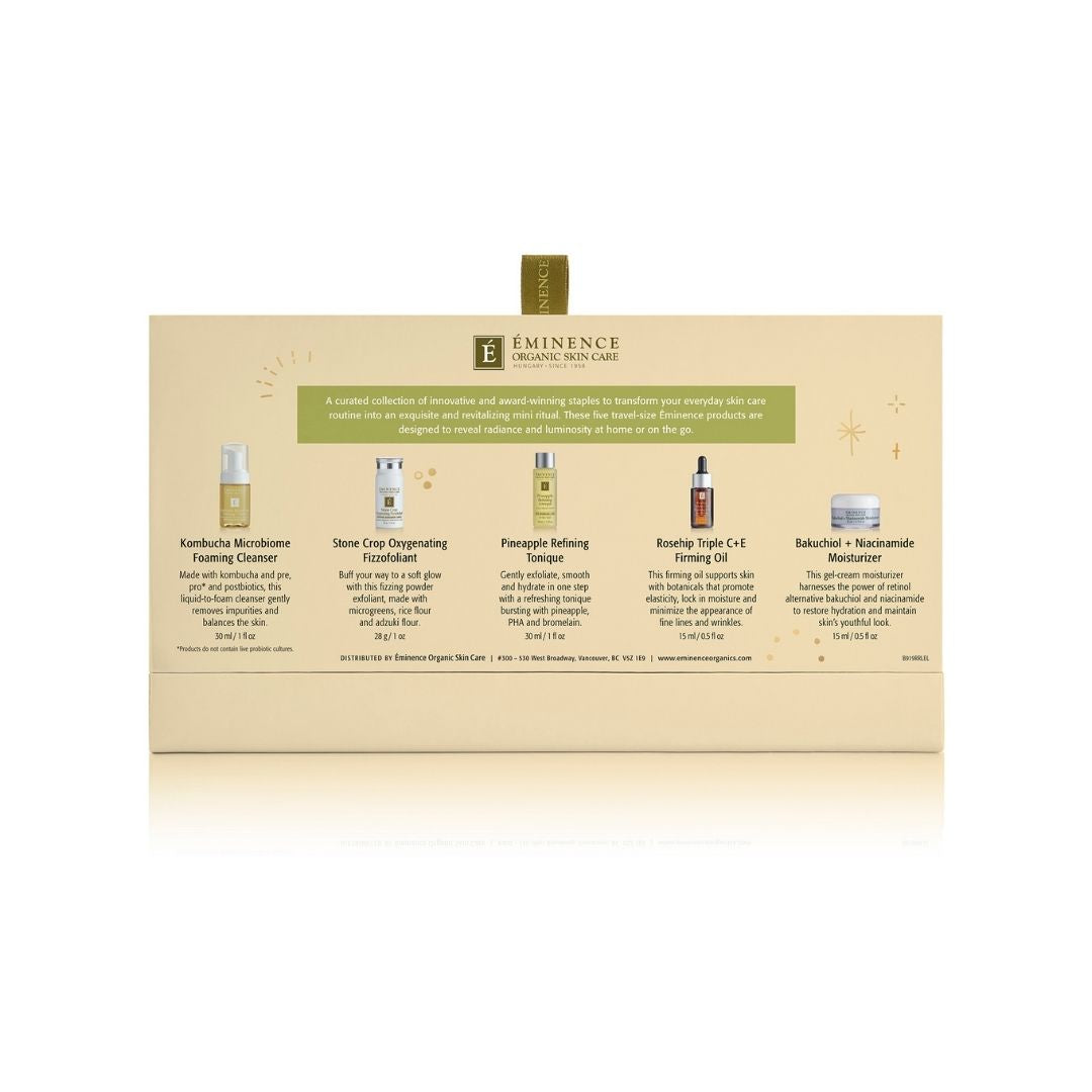 Éminence Radiance Renewal Set – setverpakking achterzijde met info